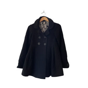 Lux Urban Outfitters Double Breasted Wool Blend Pea Coat